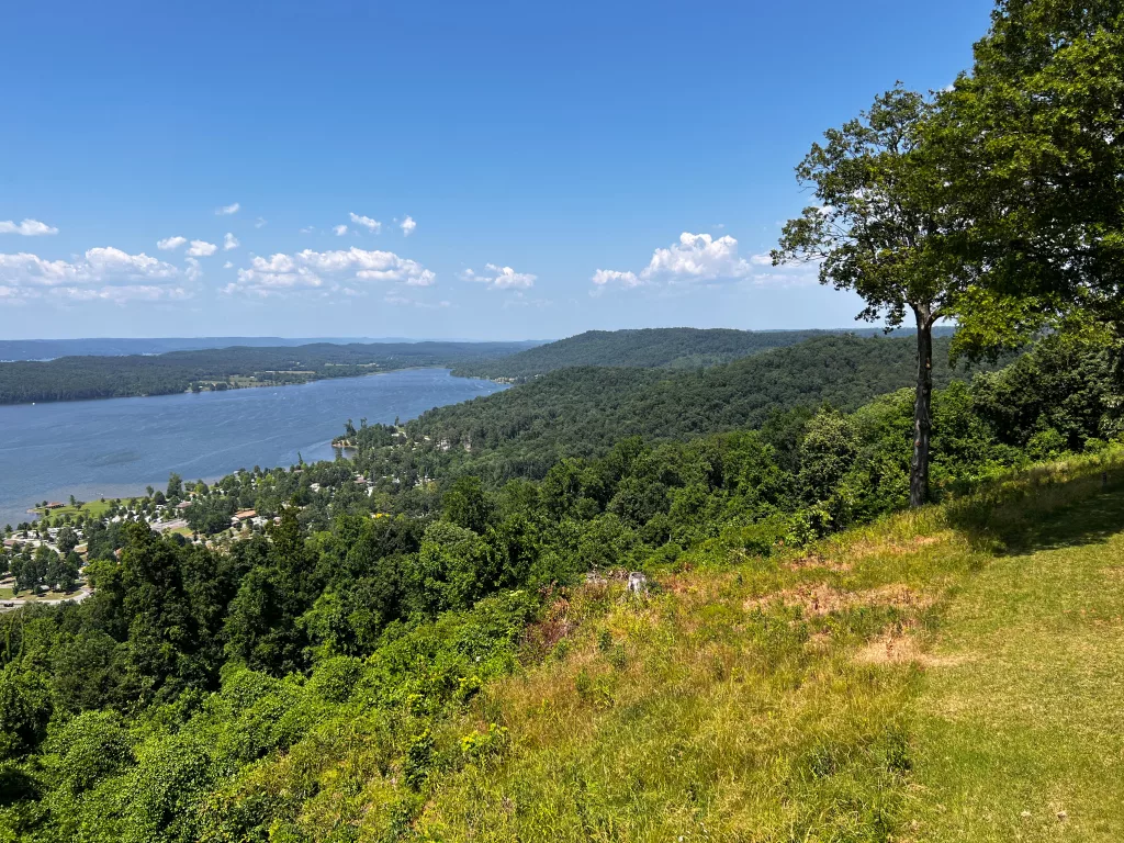 View from the Guntersville State Park Lodge in Alabama.