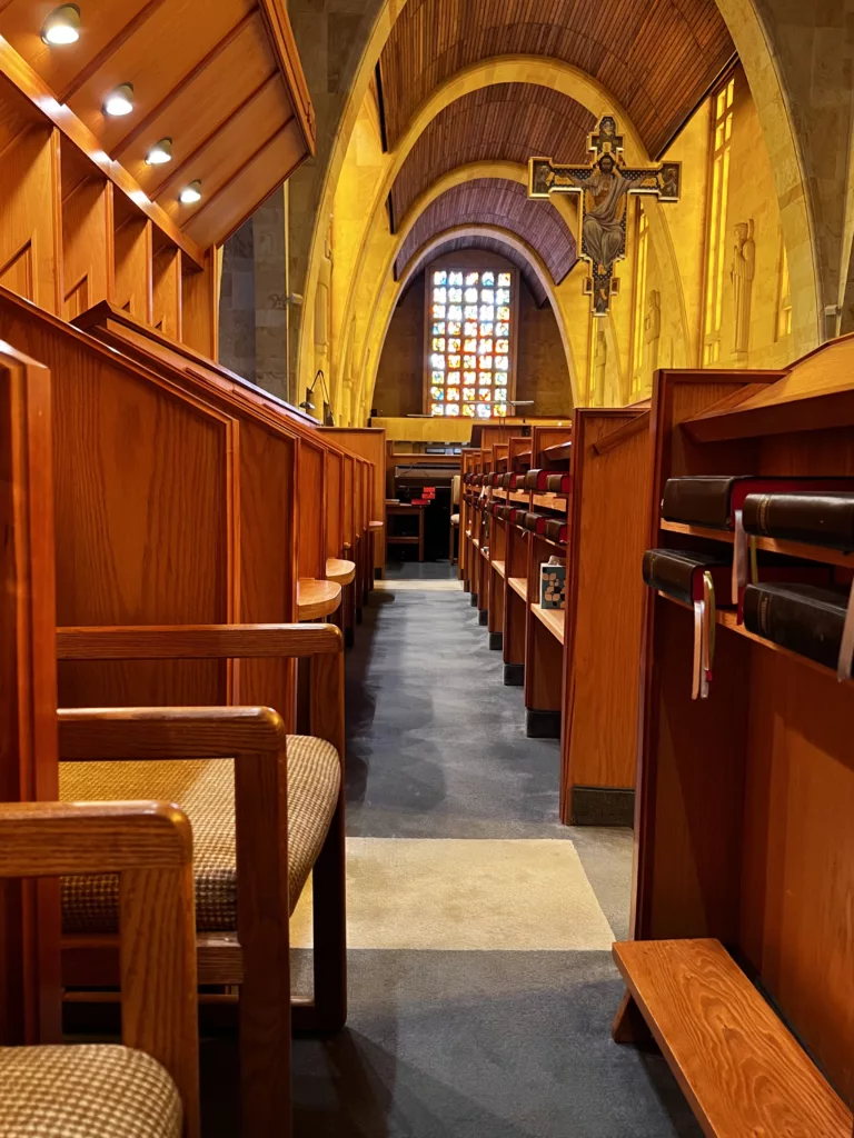 A view from the choir stall.